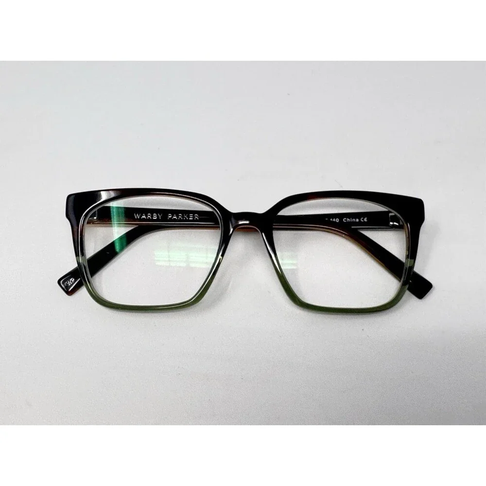 Warby Parker Hughes M 723 Eyeglass Frames Only 52-17-140 Brown Green